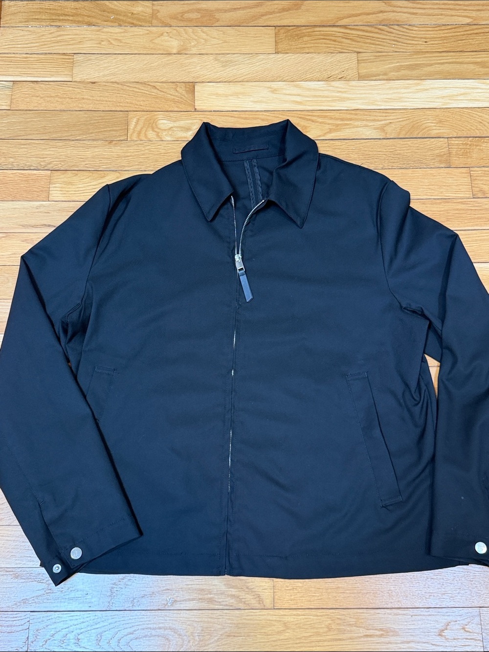 H&M Black Lightweight Zip Shirt Jacket